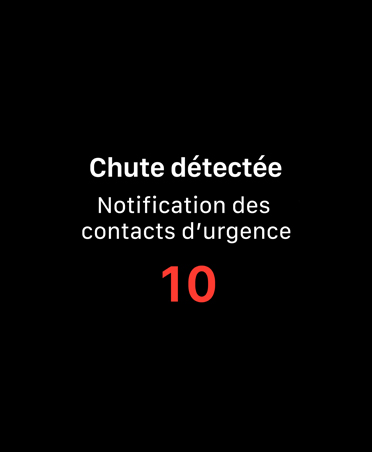 SOS de détection de chute, ic?ne d’assistance immédiate