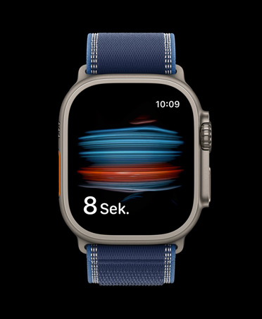 Apple Watch Ultra 3, Titangeh?use, Farbe Natur, Blutsauerstofftest in der Health App