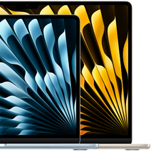 Dva prijenosnika MacBook Air prikazuju relativne veli?ine zaslona: 13,6 in?a i 15,3 in?a, mjereno po dijagonali
