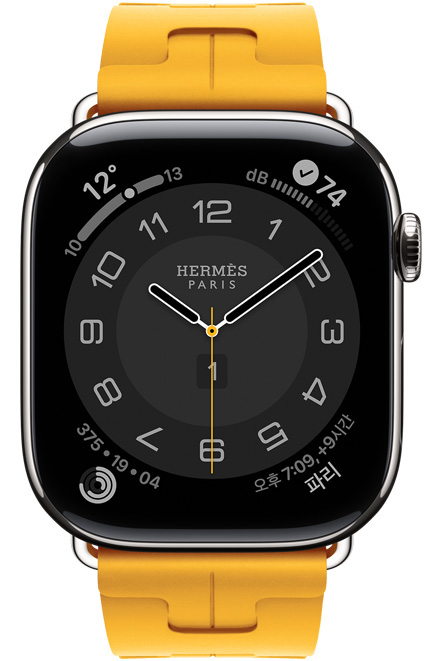 Apple Watch Hermès Series 11 Circulaire ???? ?? ??? (?, ?, ??, ??????: ??, ?? ?, ?? ??, ???), ?? ??, ??? ???? ?? ??? ?? ??? Digital Crown? ??? ?? ?? ??? ?(??? ??) ?? Kilim ?? ?? ??? ????? ?? ??