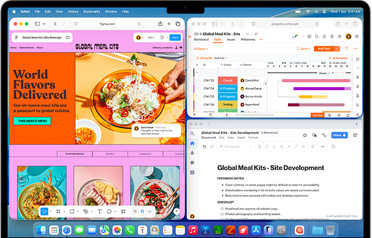 MacBook?Air with multiple apps open