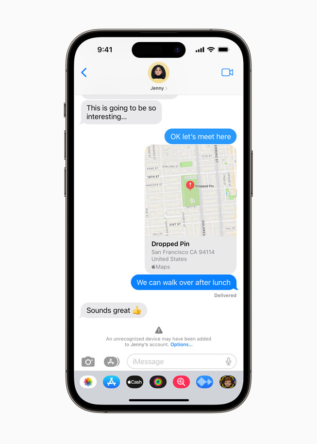 Vérification des clés de contact pour iMessage sur l’iPhone?14?Pro.