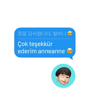 Canl? ?eviri ?zelli?i Mesajlar uygulamas?ndaki mesaj?n dilini Türk?e’ye ?eviriyor