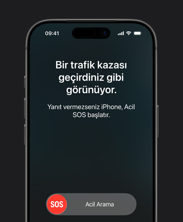 iPhone 17 Pro’nun ?nden g?rünümü, yuvarlat?lm?? k??eler, trafik kazas? alg?lama ?zelli?i kullan?l?yor