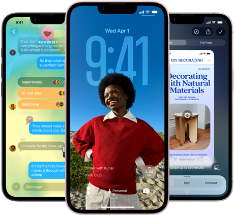 На трьох пристроях iPhone 17e в?добража?ться додаток ?Пов?домлення? з дизайном Liquid Glass, динам?чним замкненим екраном та в?зуальним ?нтелектом