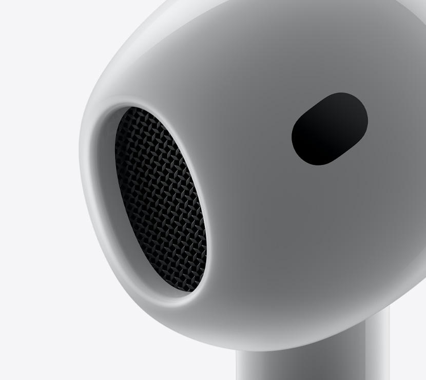 AirPods 4 k?rvaklappide koonusekujulise k?rvasisese osa l?hiv?te.