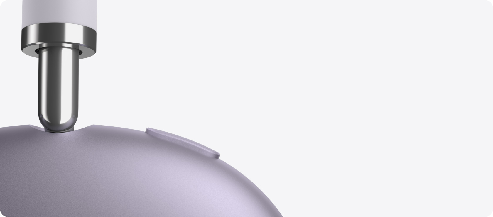 AirPods Max 2 k?rvaklapid, külgvaade, teleskoopvarre detail, k?rvapadjad, müra reguleerimise nupp