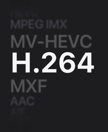 ?????????????? MPEG IMX, MV-HEVC, H.264, MXF, AAC