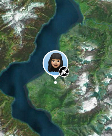 App Localiser en cours d’utilisation