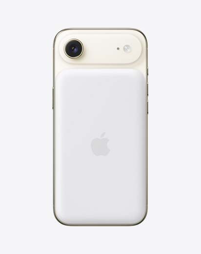 iPhone Air, taustapuoli, vaalean kullan v?ri, MagSafe-akku kiinnitettyn?